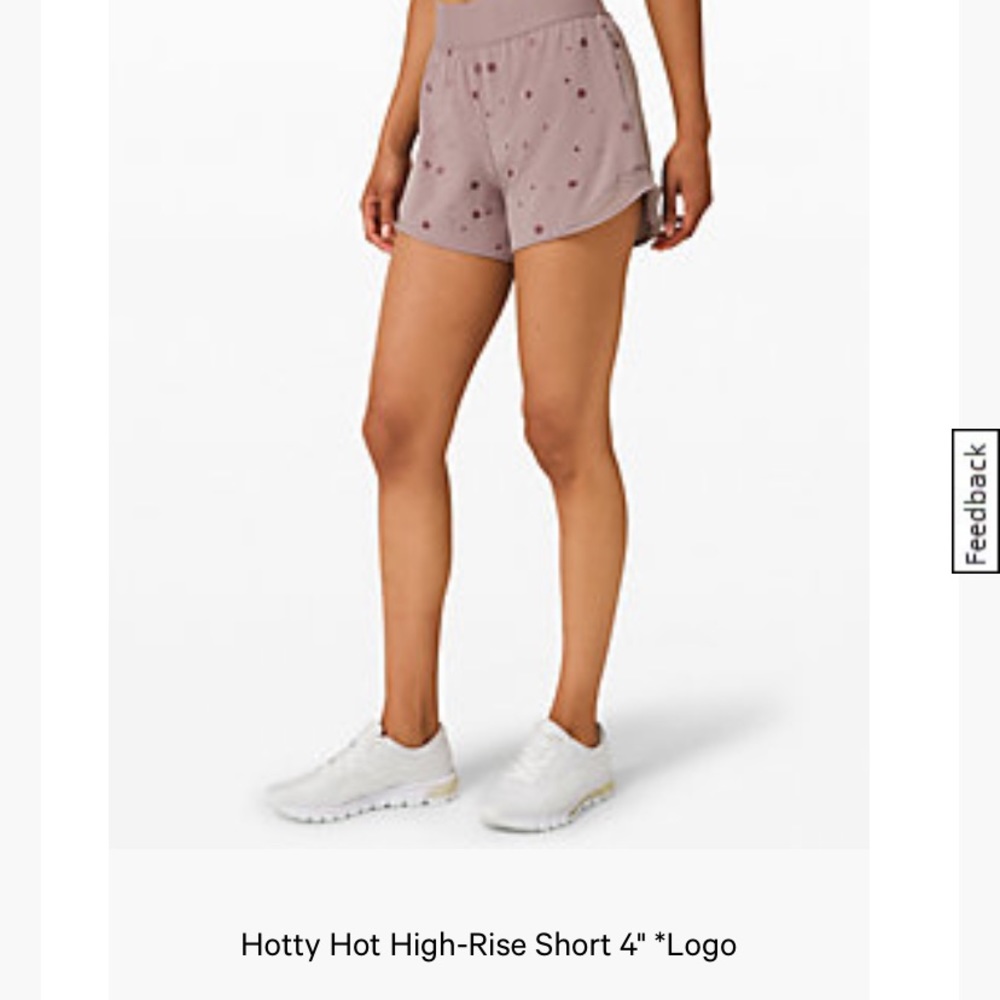 Lululemon hottie hot poco logo size 8 EUC